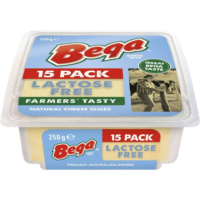 Bega Lactose Free Farmers' Tasty Cheese Slices
