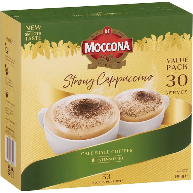Moccona Coffee Sachets Strong Cappuccino