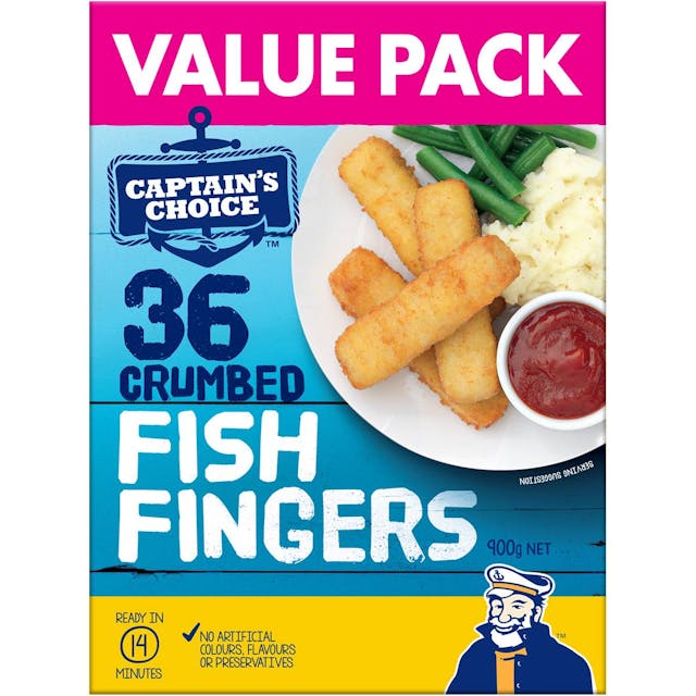 Captain's Choice Crumbed Fish Fingers