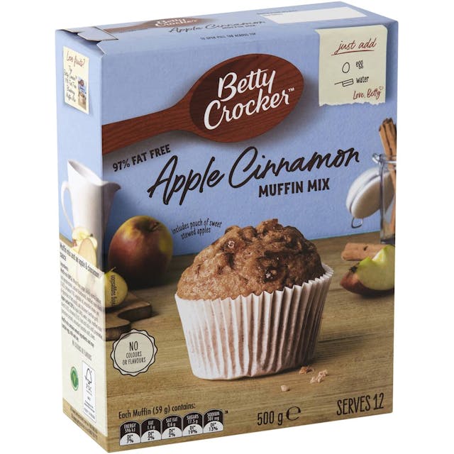 Betty Crocker Apple & Cinnamon 97% Fat Free Muffin Mix