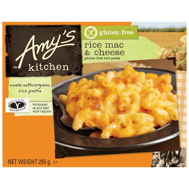 Amy's Kitchen Frozen Gluten Free Rice Mac & Cheese Pasta
