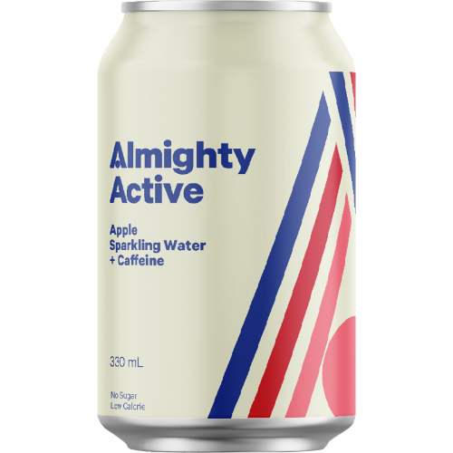Almighty Active Apple Sparkling Water + Caffeine