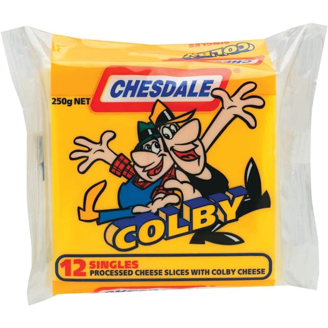Chesdale Cheese Slices Colby Processed