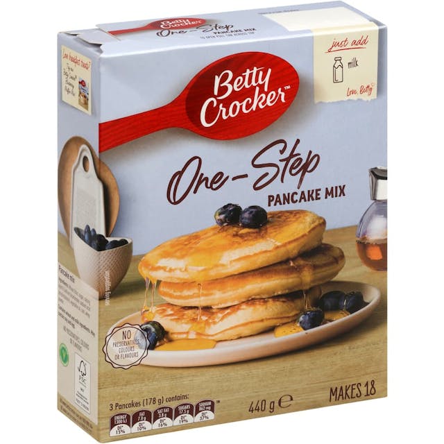 Betty Crocker Pancake Mix 1 Step