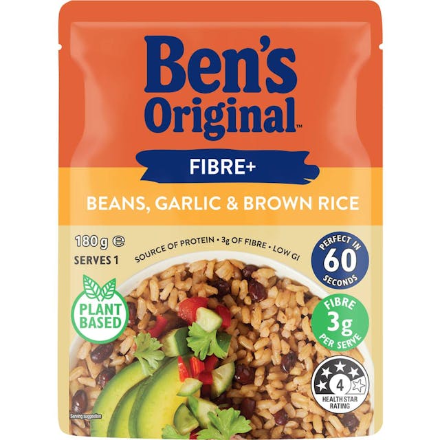 Ben's Original Fibre+ Beans, Garlic & Brown Rice
