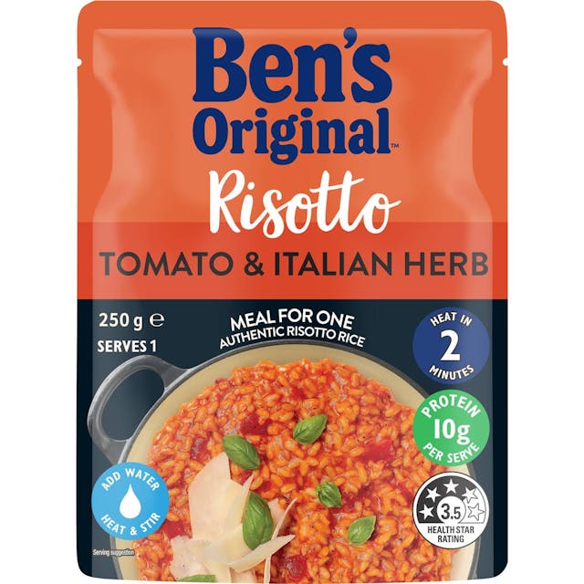 Ben's Original Risotto Tomato & Italian Herb Microwavable Rice