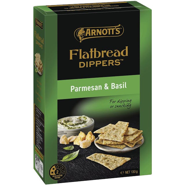 Arnott's Parmesan & Basil Flatbread Dippers