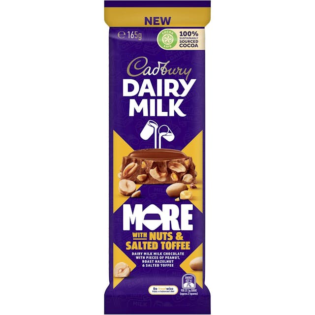 Cadbury Dairy Milk More With Nuts & Salted Toffee