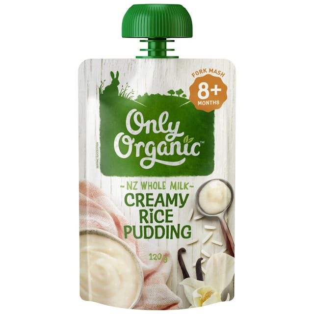 Creamy Rice Pudding Baby Food Pouch 8+ Months