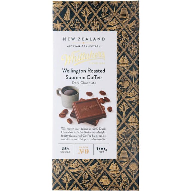 Whittakers Artisan Collection Chocolate Block Wellington Rstd Supreme Coffee