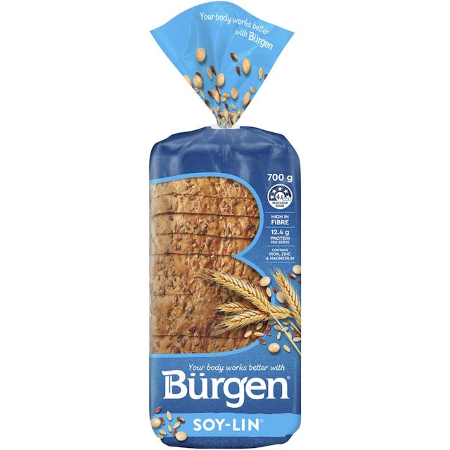 Burgen Soy & Linseed Low Gi Sliced Bread Loaf