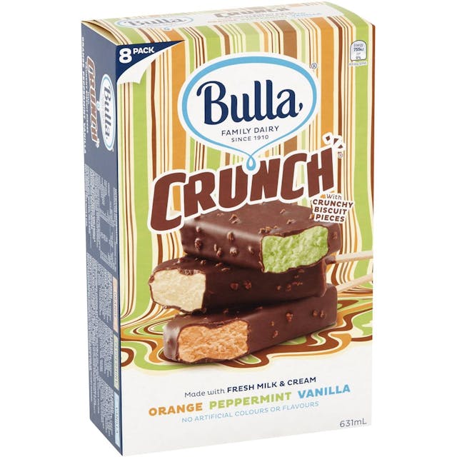 Bulla Crunch Orange, Mint & Vanilla Ice Cream