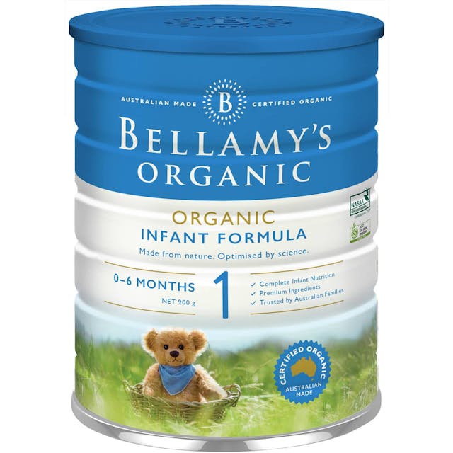 Bellamy's Organic Infant Baby Formula Stage 1 From Birth To 6 Mo