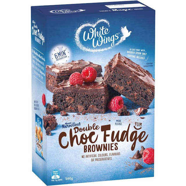 White Wings Brownie Mix Double Chocolate Fudge