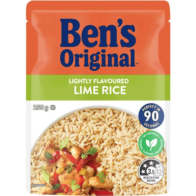 Ben's Original Lightly Flavoured Lime Rice