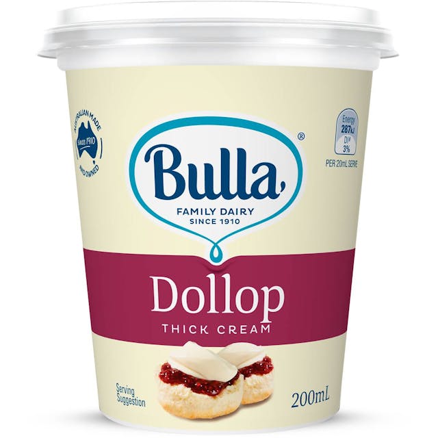 Bulla Dollop Thick Cream Cup