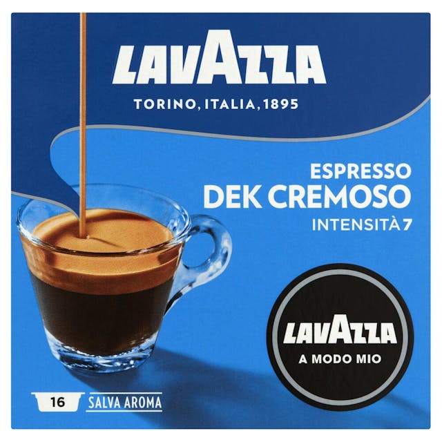 Lavazza Espresso Dek Cremoso Intensita 7 Decaffeinated Coffee Capsules