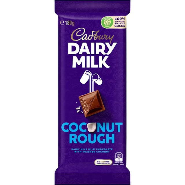Cadbury Chocolate Block Dairy Milk Coconut Rough