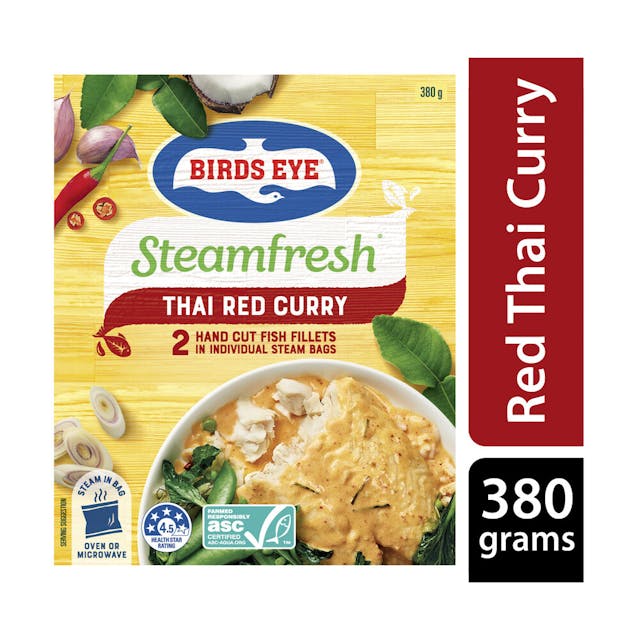 Frozen Steam Fresh Fish Fillets With Thai Red Curry Sauce