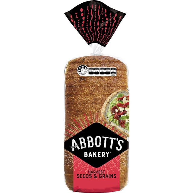 Abbott's Bakery Harvest Seeds & Grains Sandwich Slice Bread Loaf