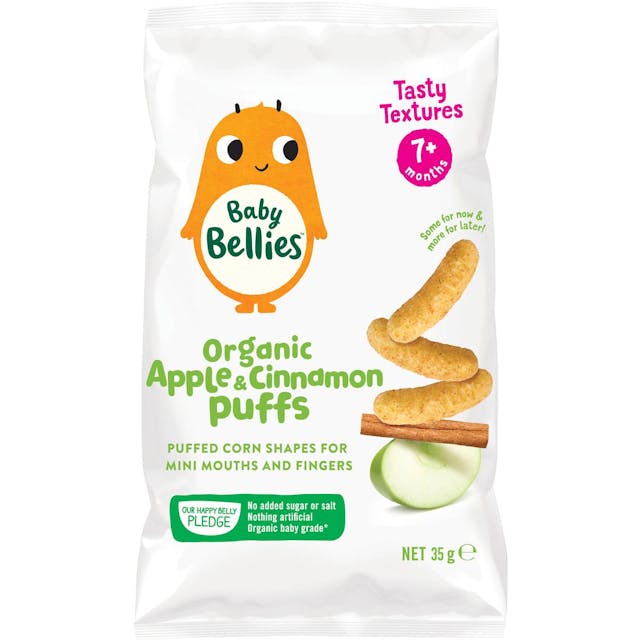 Baby Bellies Organic Apple & Cinnamon Puffs