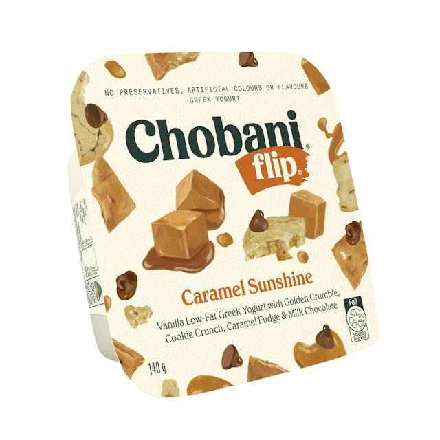 Chobani Caramel Sunshine Flip Yoghurt