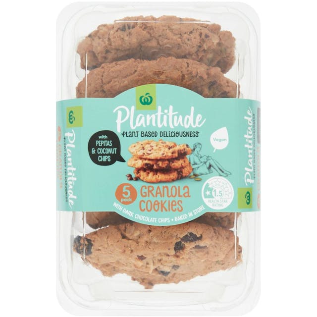 Woolworths Plantitude Granola Cookies