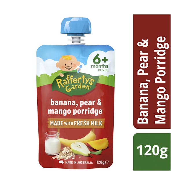 Banana Pear & Mango Porridge 6+ Months