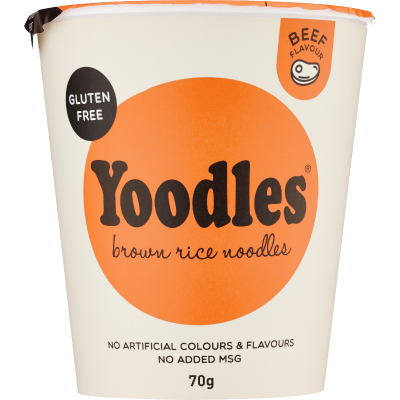 Yoodles Gluten Free Beef Brown Rice Noodles