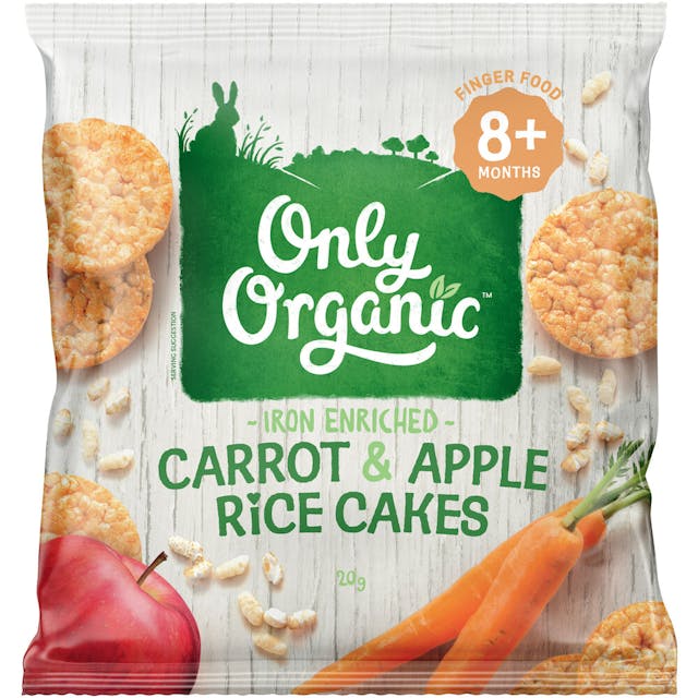 Carrot Apple Rice Cakes