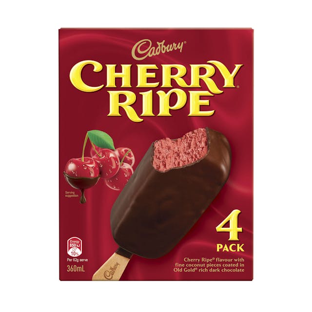Cadbury Cherry Ripe Ice Cream