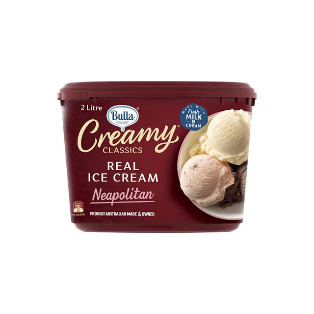 Bulla Creamy Classic Neapolitan Ice Cream