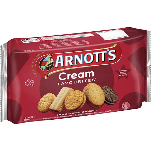 Arnott's Cream Favourites Assorted Biscuits