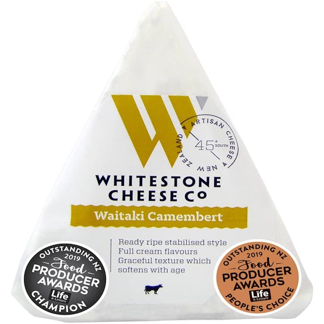 Whitestone Soft White Cheese Waitaki Camembert Wedge