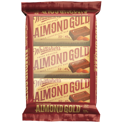 Whittaker's Chocolate Bar Almond Gold