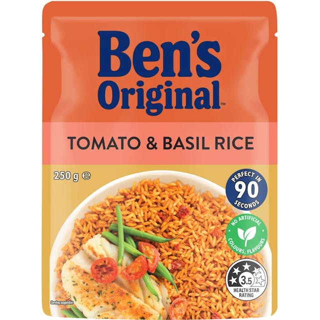Ben's Original Tomato & Basil Rice Microwave Pouch