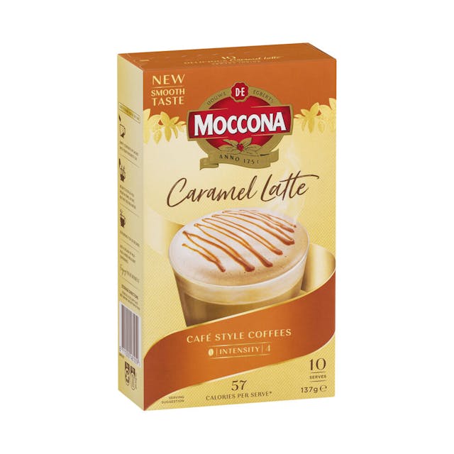 Moccona Classics Caramel Latte Sachets