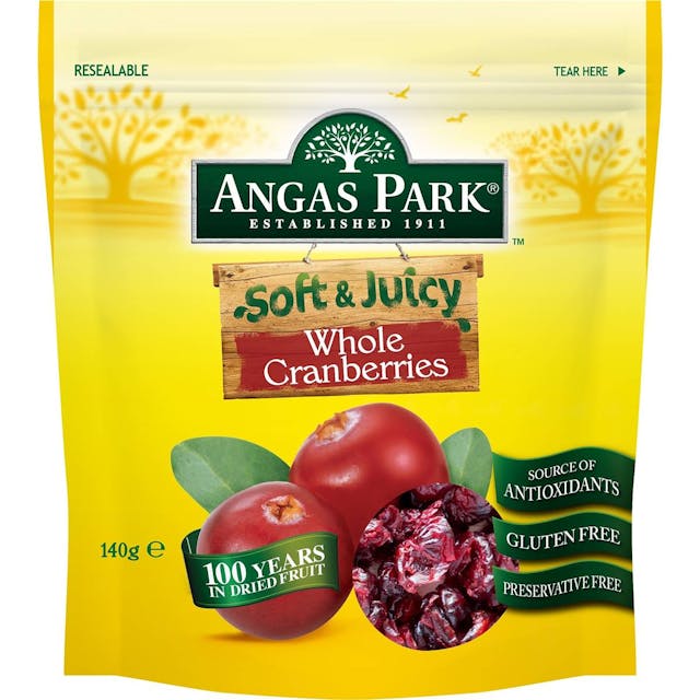 Angas Park Soft & Juicy Whole Cranberries