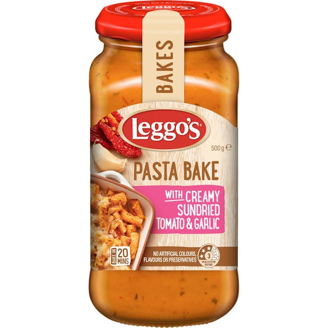 Leggos Sundried Tomato Garlic Pasta Bake Sauce