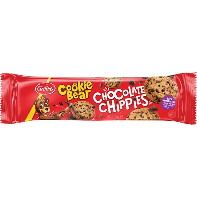 Griffins Cookie Bear Chocolate Chip Biscuits Chocolate Chippies