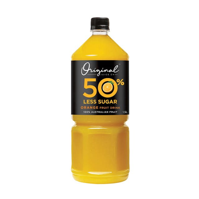 50% Less Orange Juice