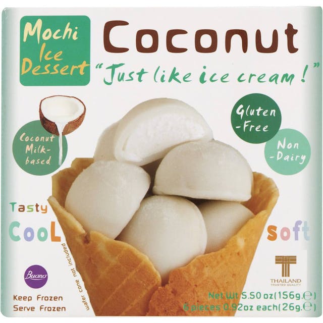 Buono Mochi Non-Dairy Coconut Ice Dessert