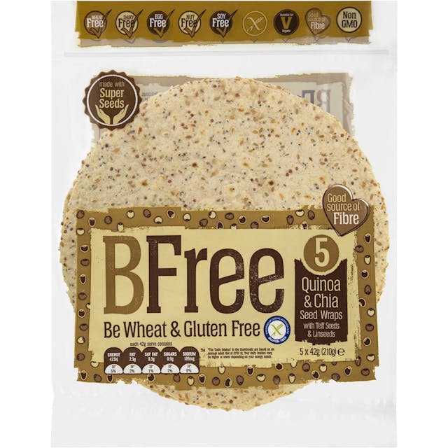 Bfree 5 Wraps Quinoa & Chia Seed