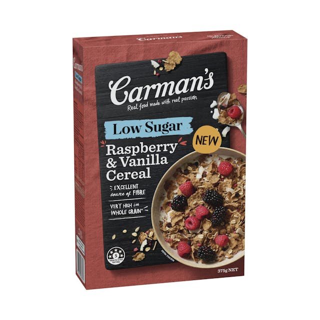 Carman's Goodness & Grains Cereal Flakes Raspberry & Vanilla