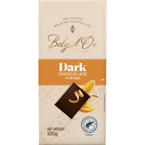 Belgid'Or Orange Dark Chocolate Block