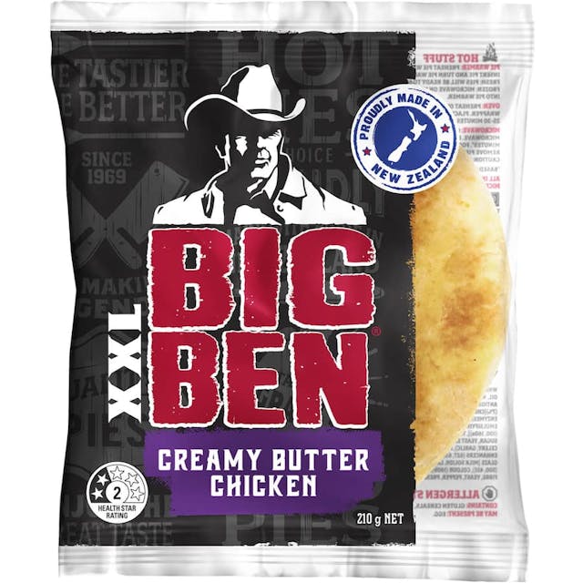 Big Ben Xxl Chilled Single Pie Butter Chicken