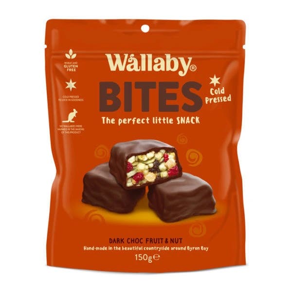 Wallaby Bites Dark Chocolate Fruit & Nut