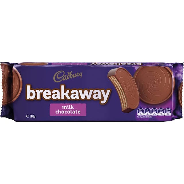 Cadbury Breakaway Biscuits Milk