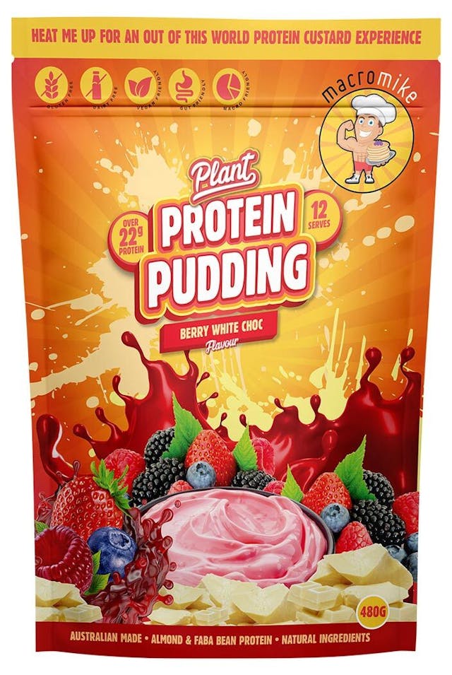 Berry White Choc Plant Protein Pudding