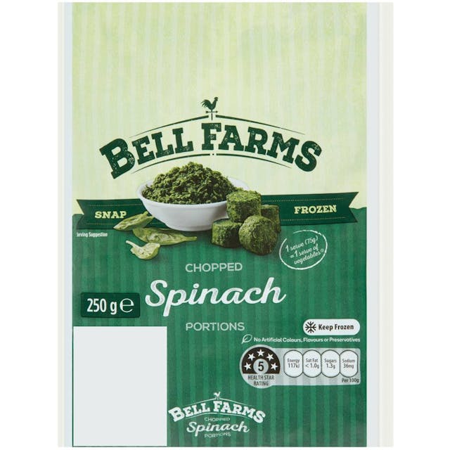 Bell Farms Chopped Spinach